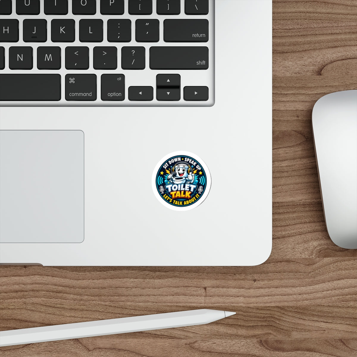 Toilet Talk Die-Cut Sticker