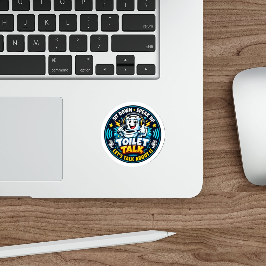 Toilet Talk Die-Cut Sticker