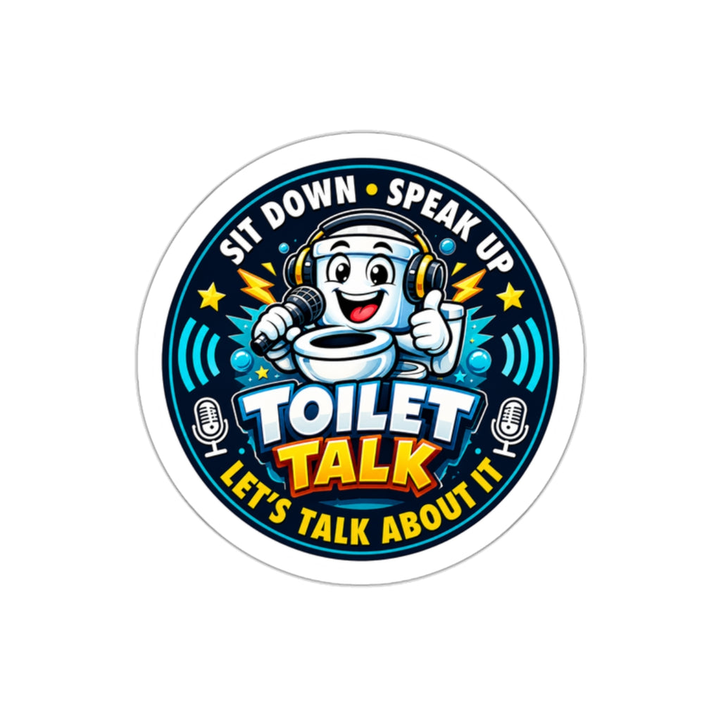 Toilet Talk Die-Cut Sticker