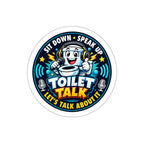 Toilet Talk Die-Cut Sticker