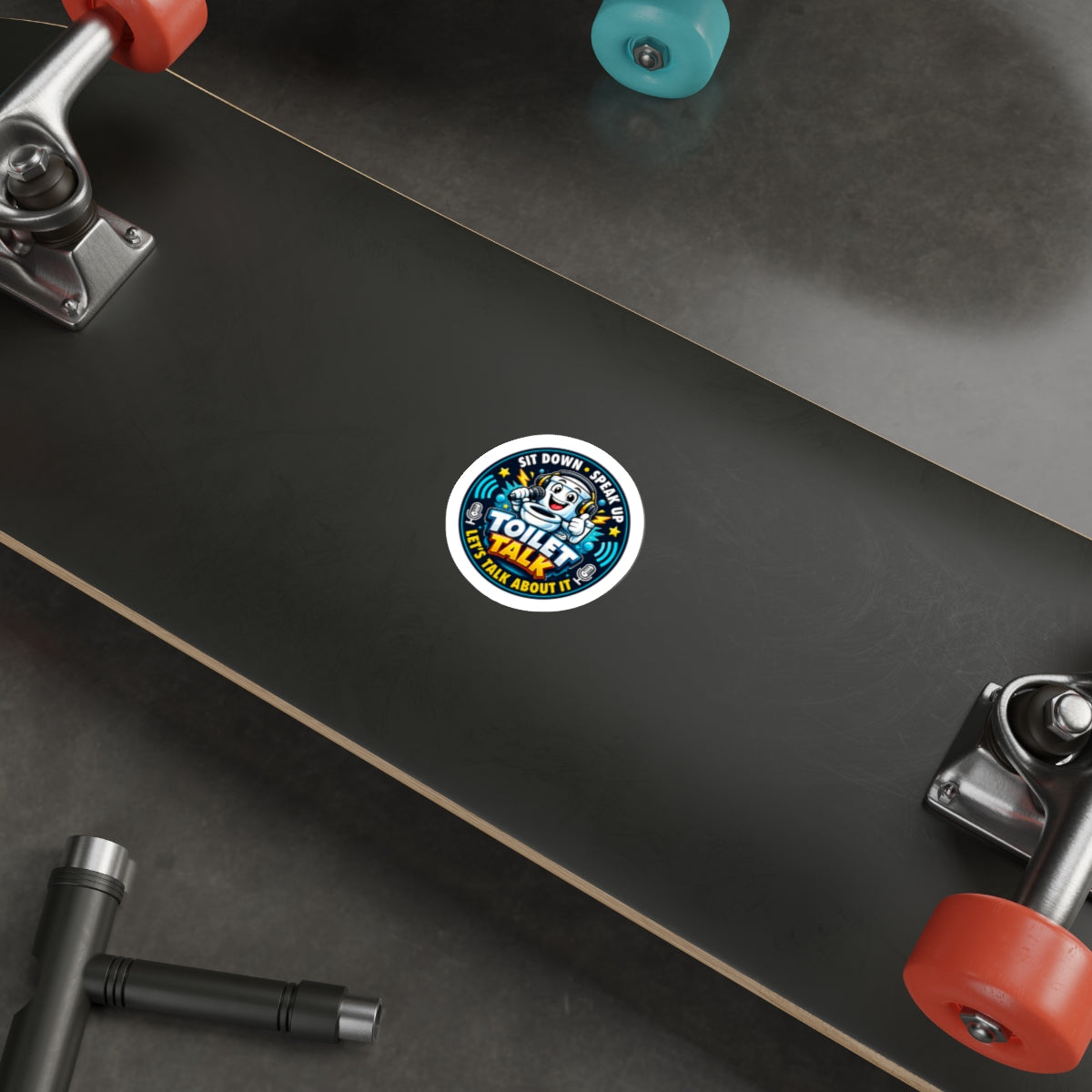 Toilet Talk Die-Cut Sticker