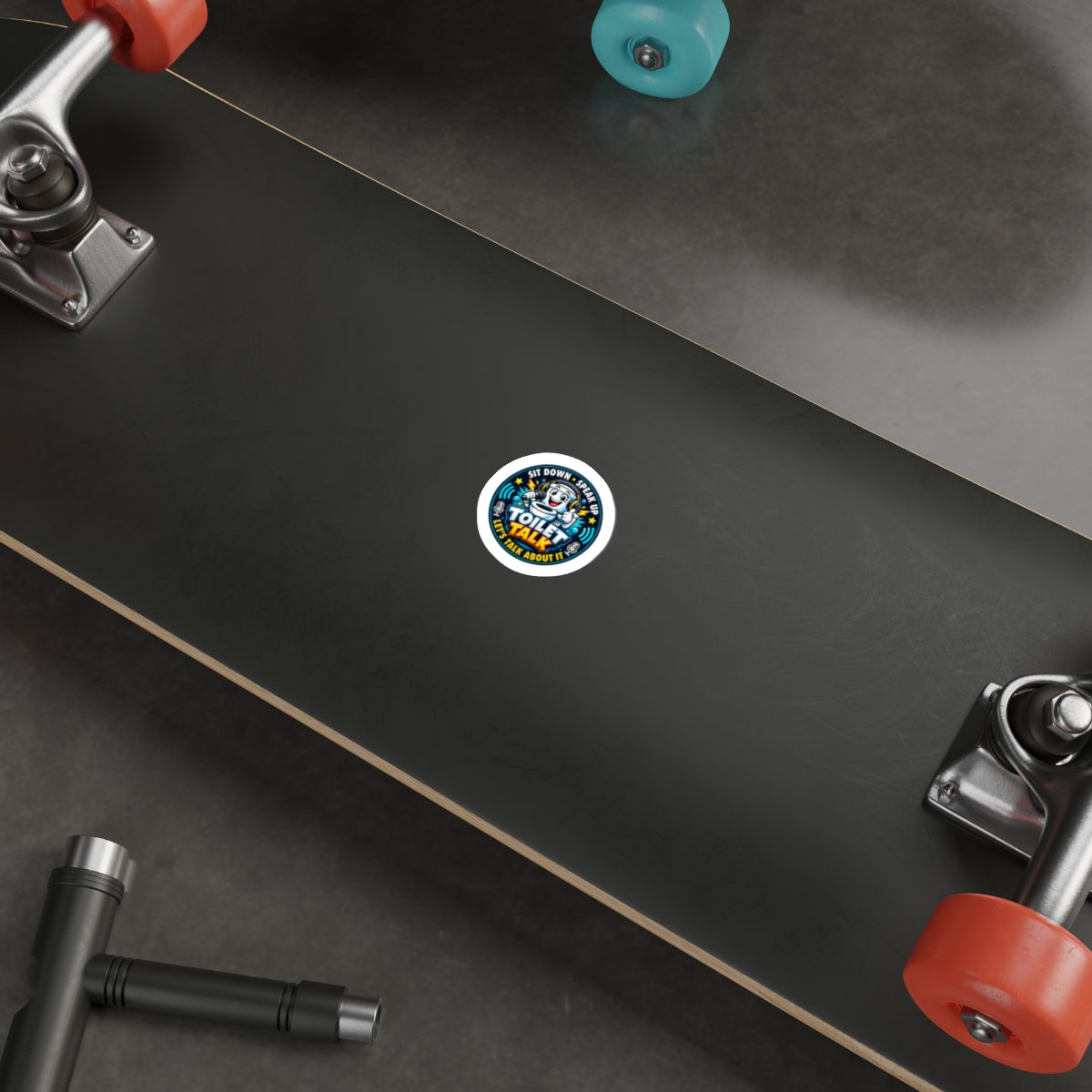 Toilet Talk Die-Cut Sticker