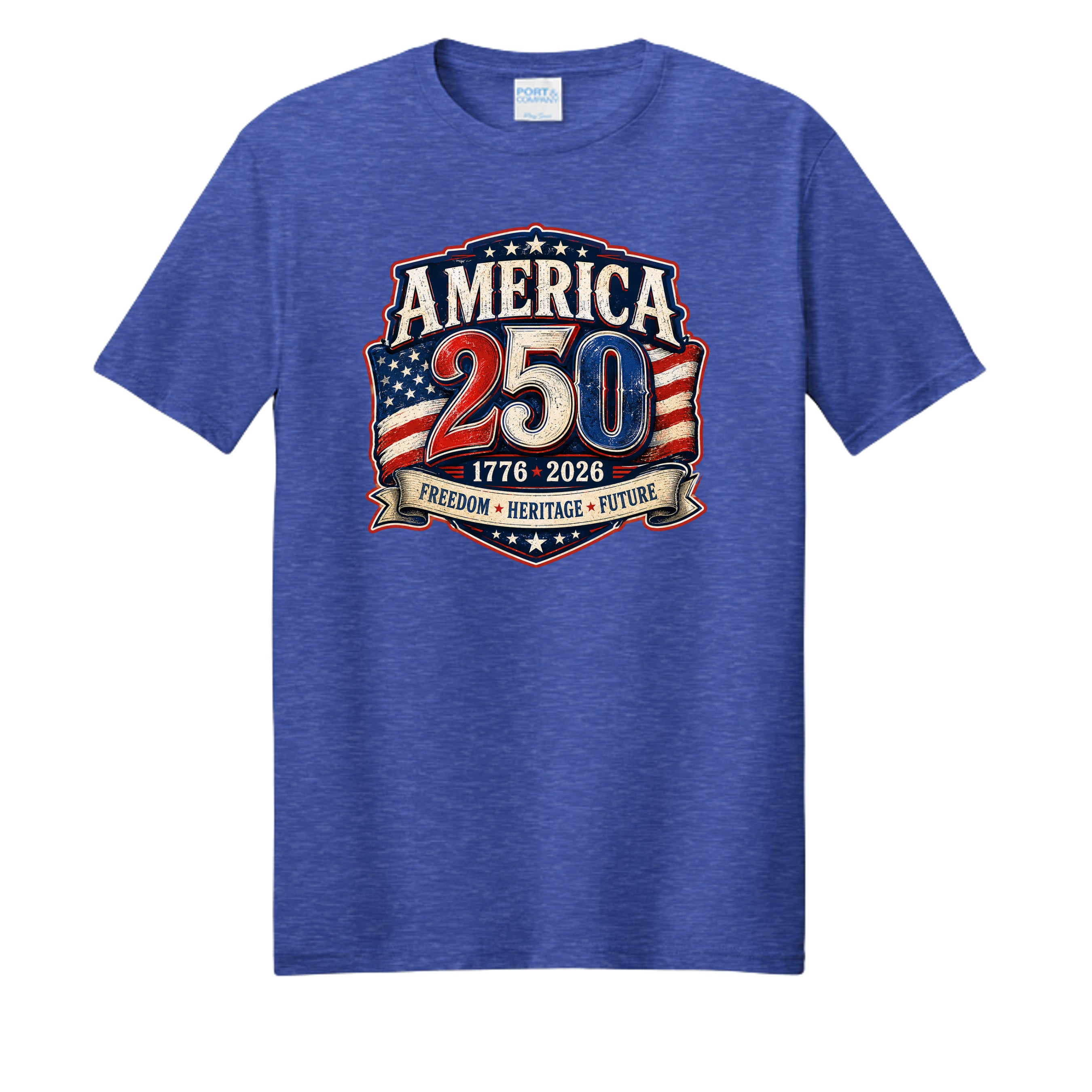 True Royal Heather - PC455 - FRONT
